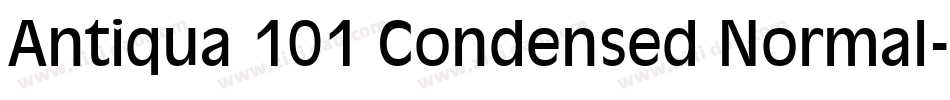Antiqua 101 Condensed Normal字体转换